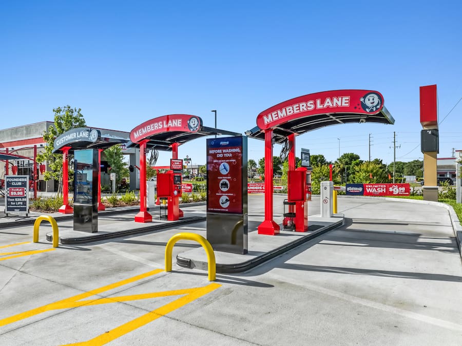 member and customer entrance lanes at sud stop car wash, 26480 Jones Loop Rd, Punta Gorda, FL 3395